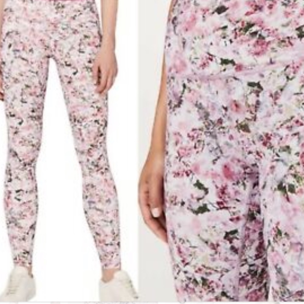 Lululemon wunder under high-rise  floral leggings